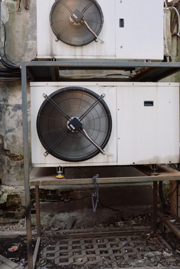 Industrial fan units used for air movement and drying